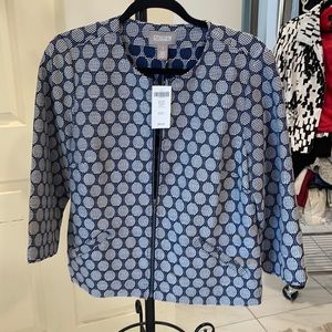 Two Jackets! navy/ white & black/ white